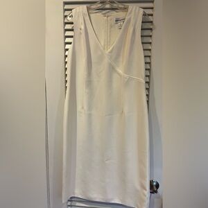 Bloomingdale's Elegant Cream Asymmetrical Dress